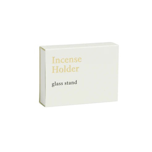 Kosaido Kadate Glass Incense Holder - Square Gray