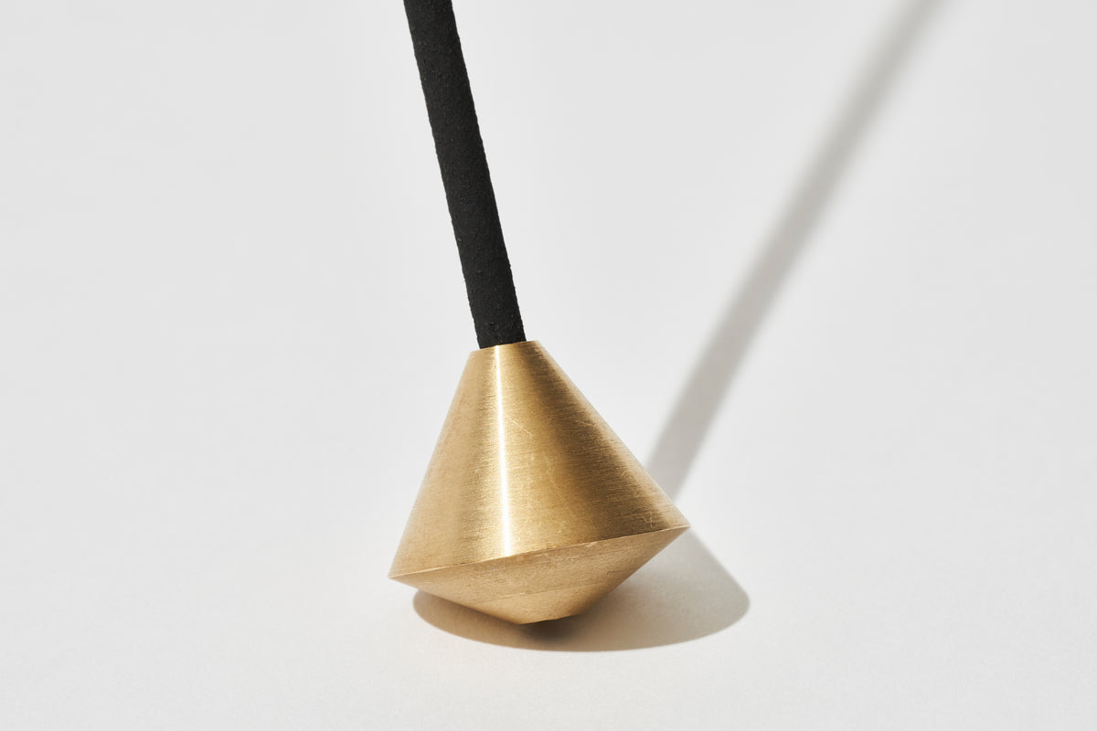 elemense Acorn Brass Incense Holder