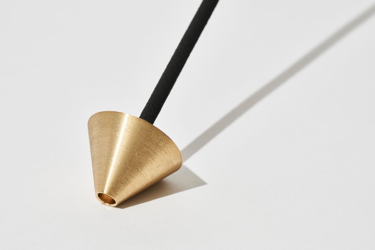 elemense Acorn Brass Incense Holder