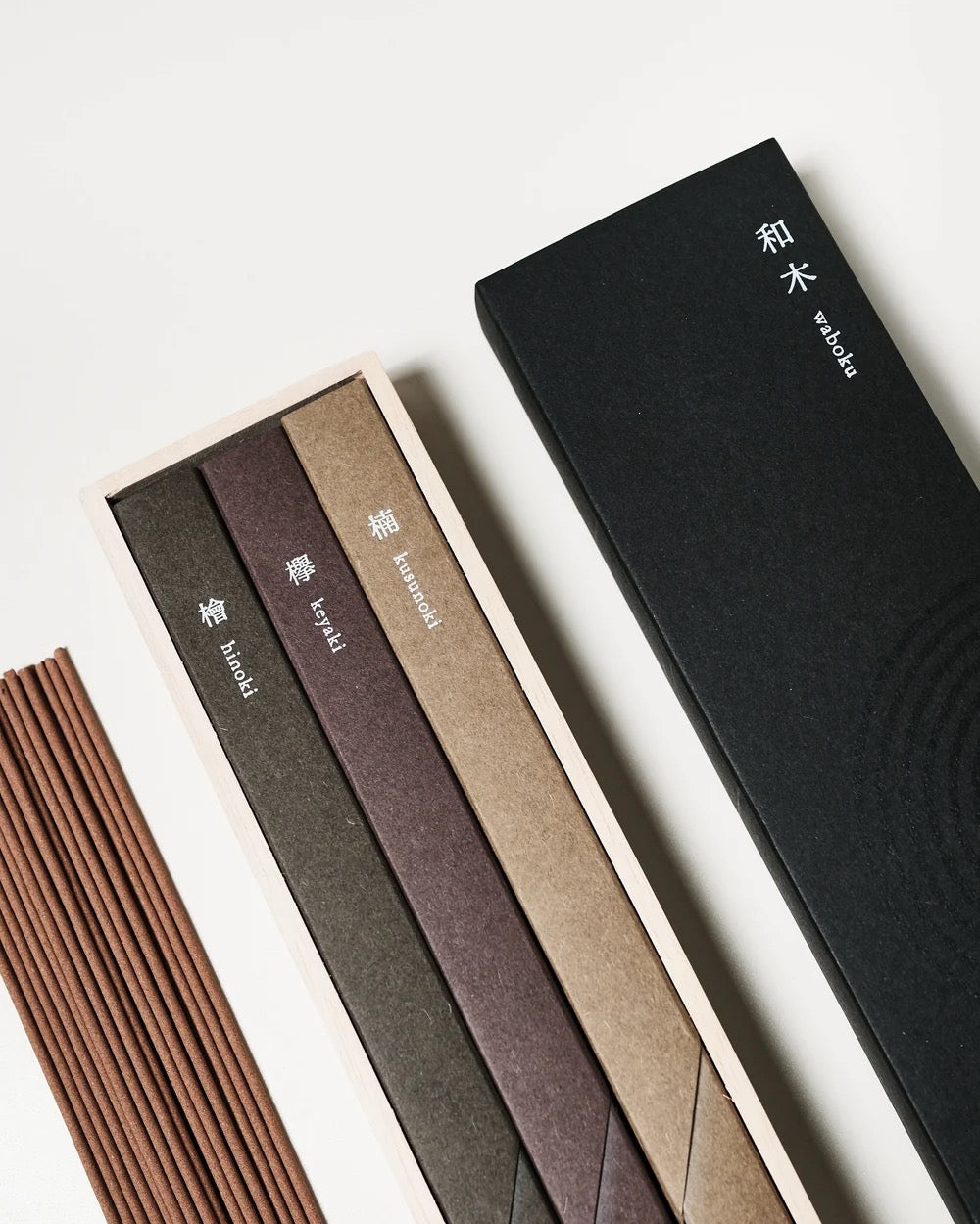 Kosaido Waboku Triple Set- Japanese Wooden Scents