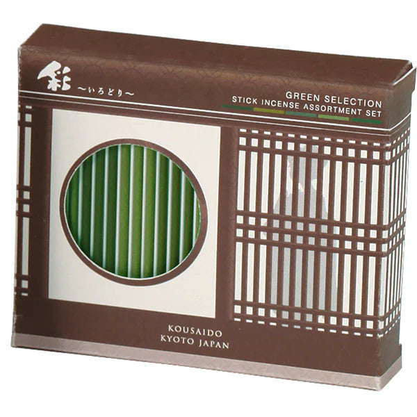 KOSAIDO Japanese incense - colourful green selection