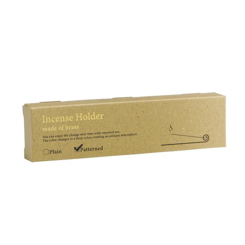 Kousaido Brass long incense dish pattern