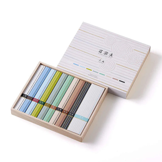 KOSAIDO Japanese incense - Hyakurakuko series （assortment of 9 types）Rock Garden. Value Pack