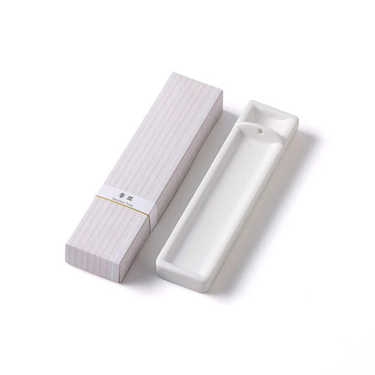 KOSAIDO Japanese incense - long incense holder, milky white